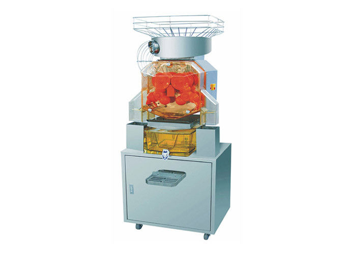 Commercial Fresh Squeezed Orange Juice Machine For Cafes / Juice Bars With Cabinet