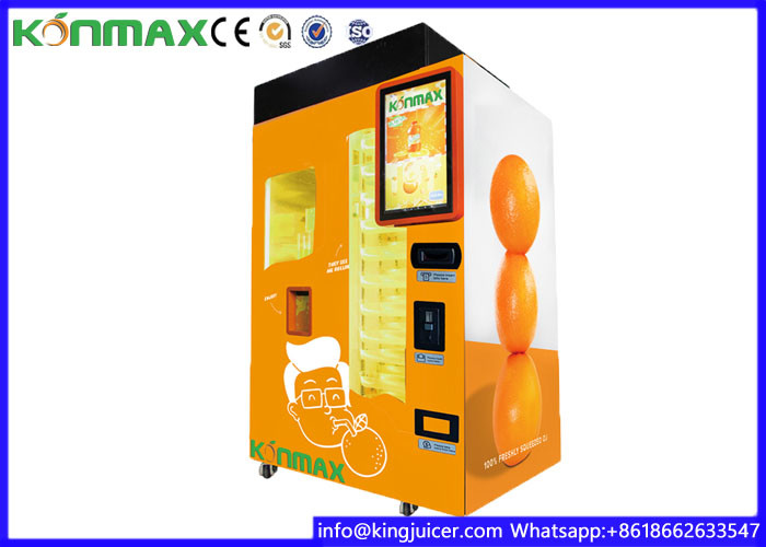 Auto Fruit Juice Vending Machine , Multi Payments Orange Vending