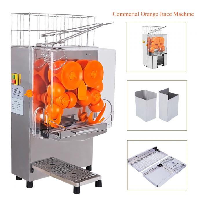 Orange Juice Processing Machine / Fruit Juice Extractor For Supermarket